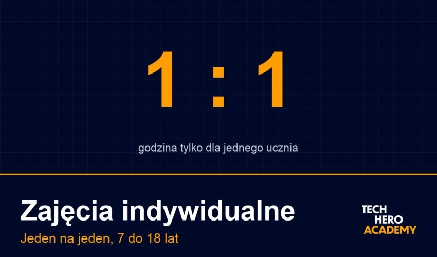 Okładka kursu zajęć indywidualnych jeden na jeden w Tech Hero Academy